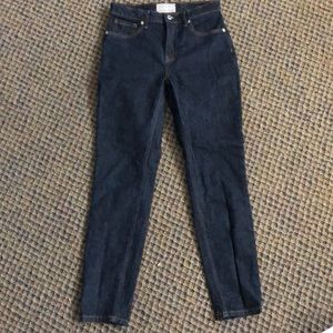 Everlane High Rise Dark Indigo Jeans size 27
